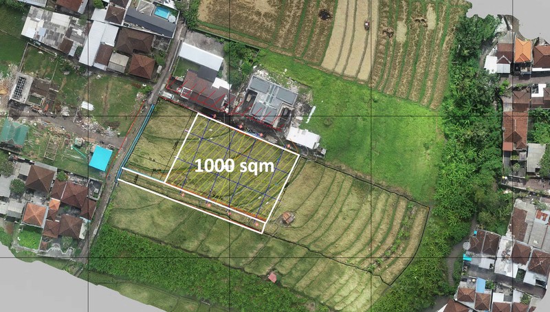 Leasehold - Strategic 10-Are Land for Private Home or Villa Development in Canggu, Bali