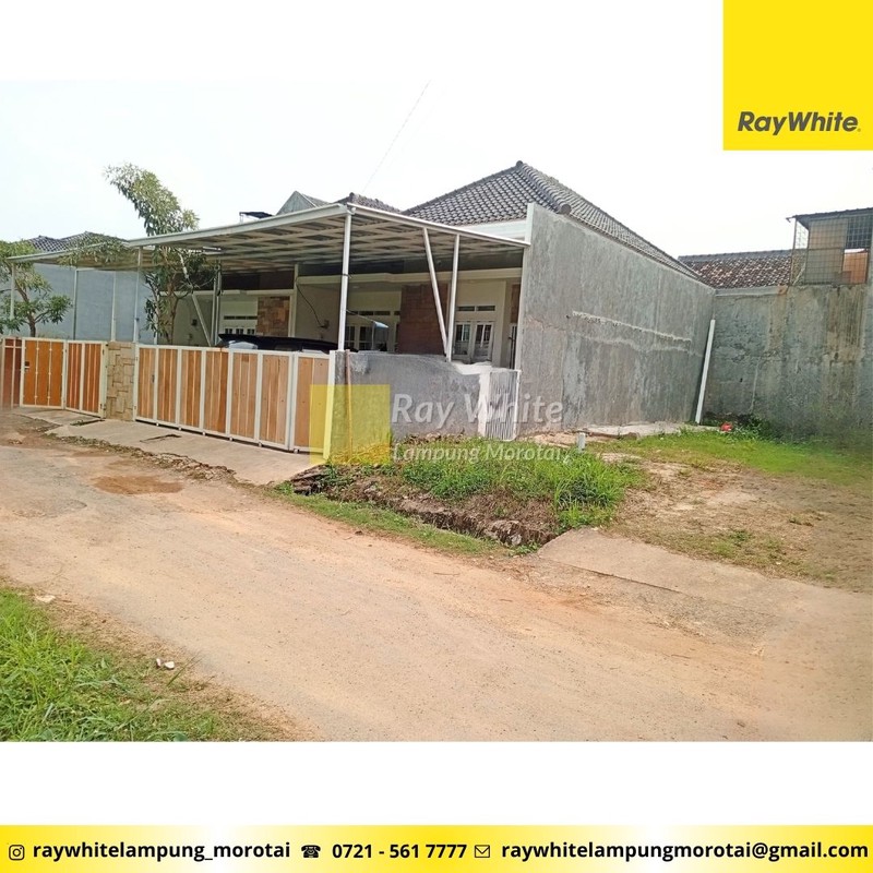 Dijual Tanah yang berlokasi di Jl Ra Basyid / Untung suropati - Tanjung Senang, Kota Bandar Lampung (Gang Paring)