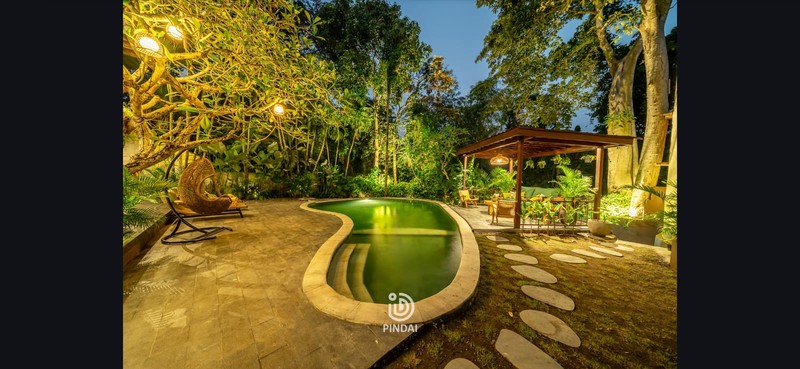 FOR SALE - LEASEHOLD - Riverside Green Retreat in Buwit - 3BR Leasehold Villa with Stunning Jungle & Paddy Views, Bali