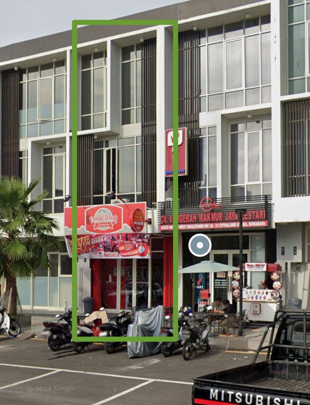 Murah Rp.2 Milyaran Dijual Ruko North West Boulevard Citraland Surabaya Depan Sport Center , Sma Citra Kasih 