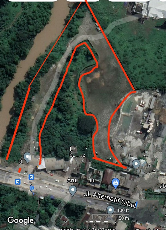 Tanah kavling komersil di Jl. Raya Transyogi Cibubur Kabupaten Bogor