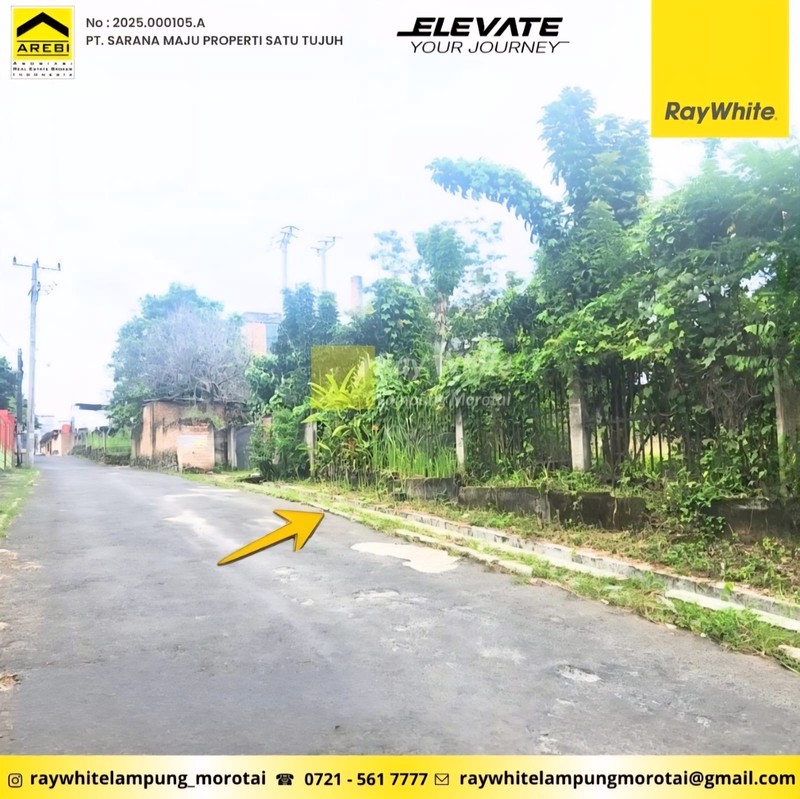 dijual tanah 100m dari jalan pramuka