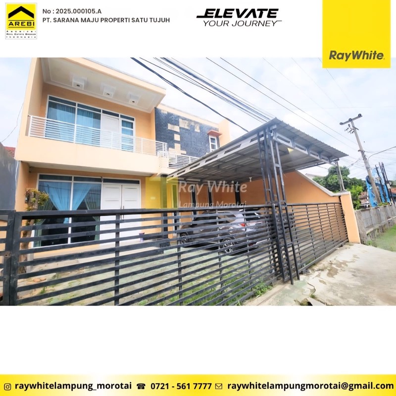 dijual rumah 2 lantai area perdagangan