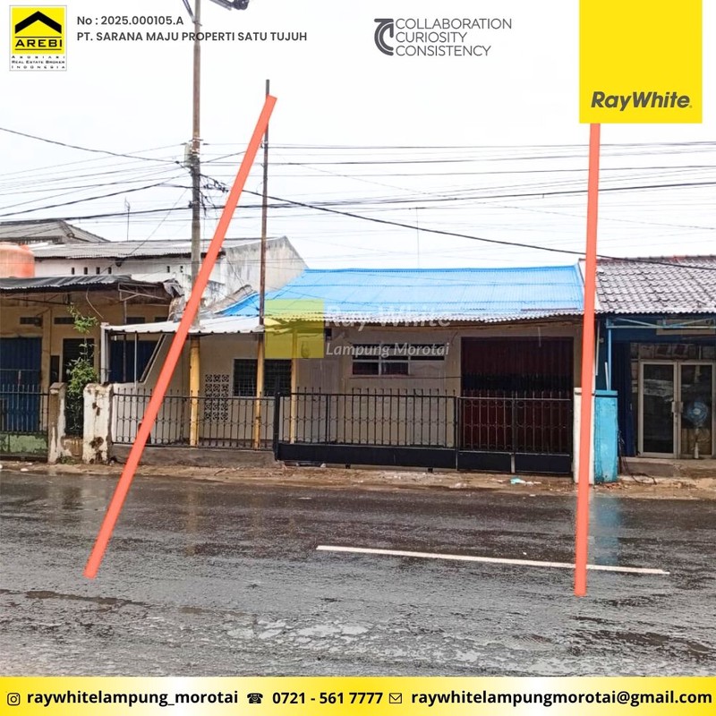 Disewakan Rumah + Tempat Usaha berlokasi di Way Halim, Kota Bandar Lampung