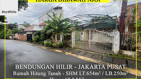 FOR SALE Tanah Murah Dibawah NJOP Bendungan Hilir Jakarta Pusat
