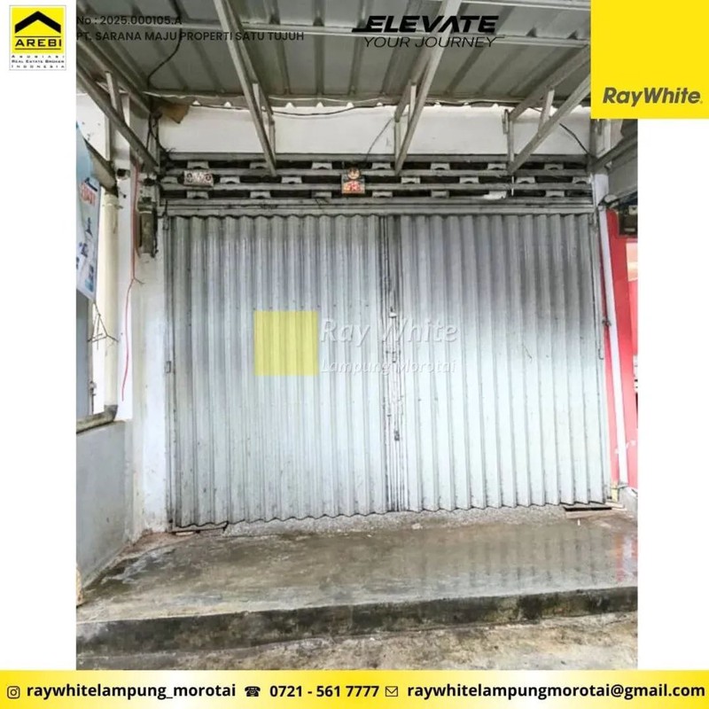 Dijual Ruko 2 Lantai berlokasi di JL. Kartini, Tanjung Karang Pusat, Kota Bandar Lampung. 