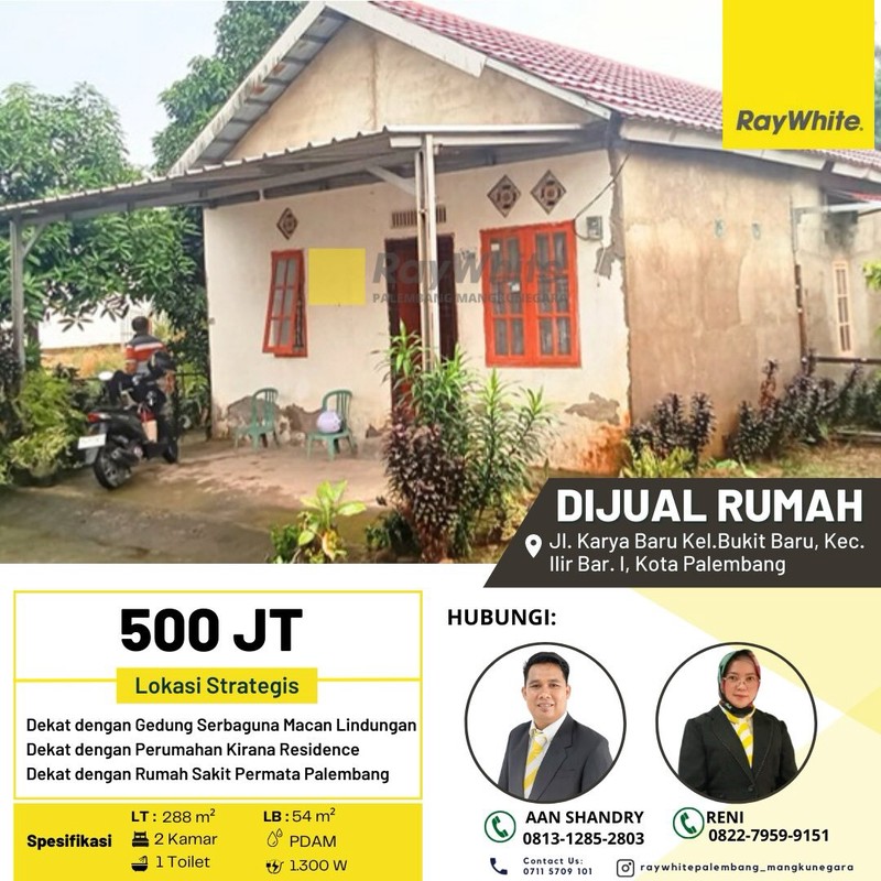 Dijual Rumah Murah di Kota Palembang