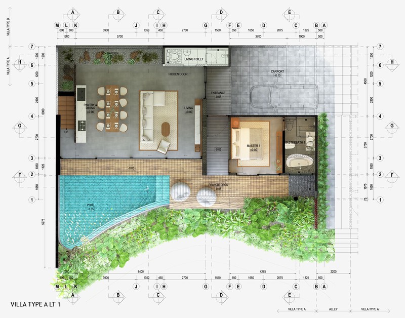 For Sale Freehold - Brand new  nice villa  in the heart of  Canggu close to the beach  , Bali