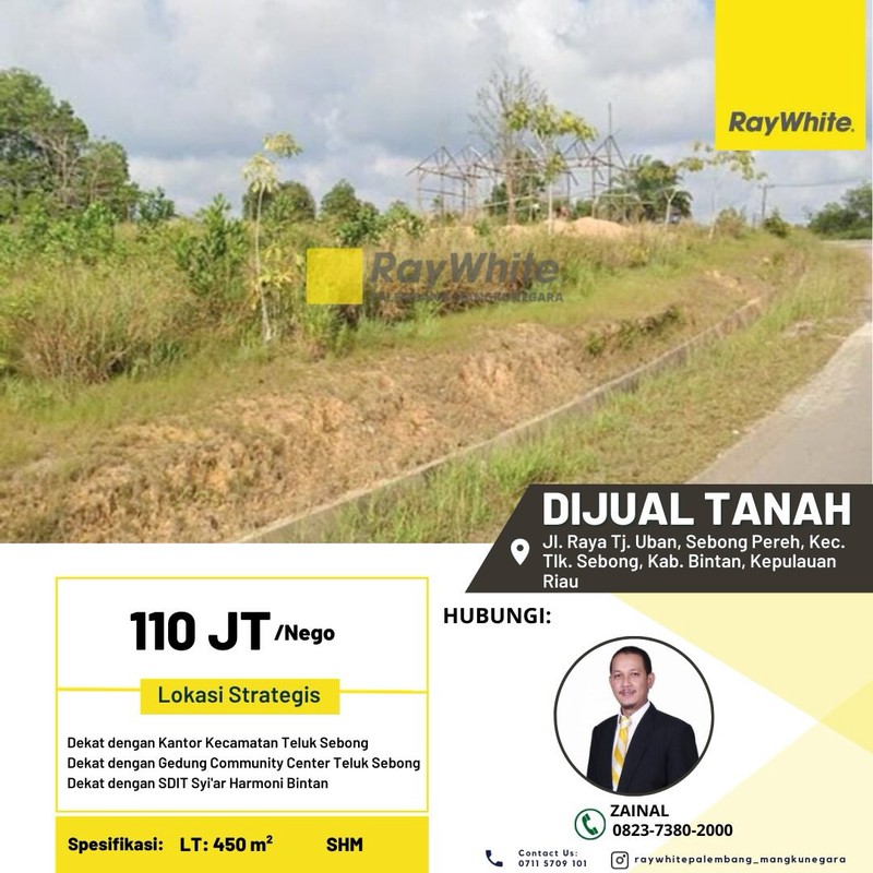 DIJUAL SEBIDANG TANAH LUAS 450 METER PERSEGI
