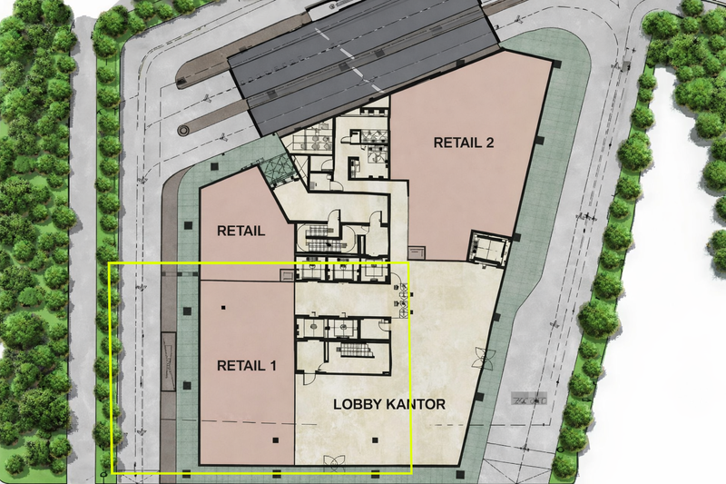 FOR SALE Office Space Lantai Lobby Tamansari Parama Tower Menteng Jakarta Pusat