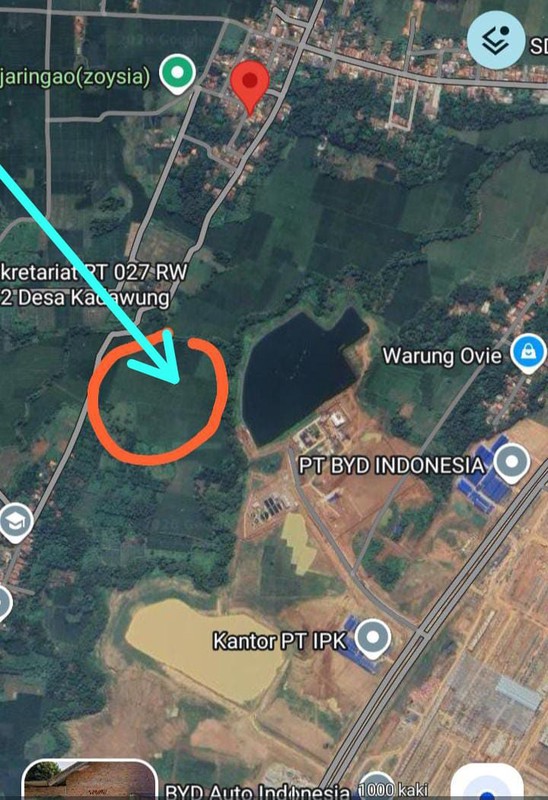 Tanah dengan Luas 45000 m2 Lokasi Subang Jawa Barat