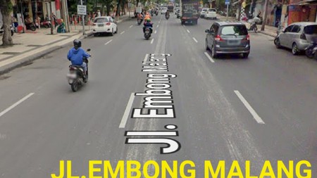 Dijual 1800 M2 Rumah Usaha Nol Jalan Embong Malang Surabaya Pusat Kota - Row Jalan.lebar 6 Mobil Luas - Komersial Area Cocok Buat Segala Usaha - Depan J W Marriot Hotel, Dekat Tunjungan Plaza, Tidar, 