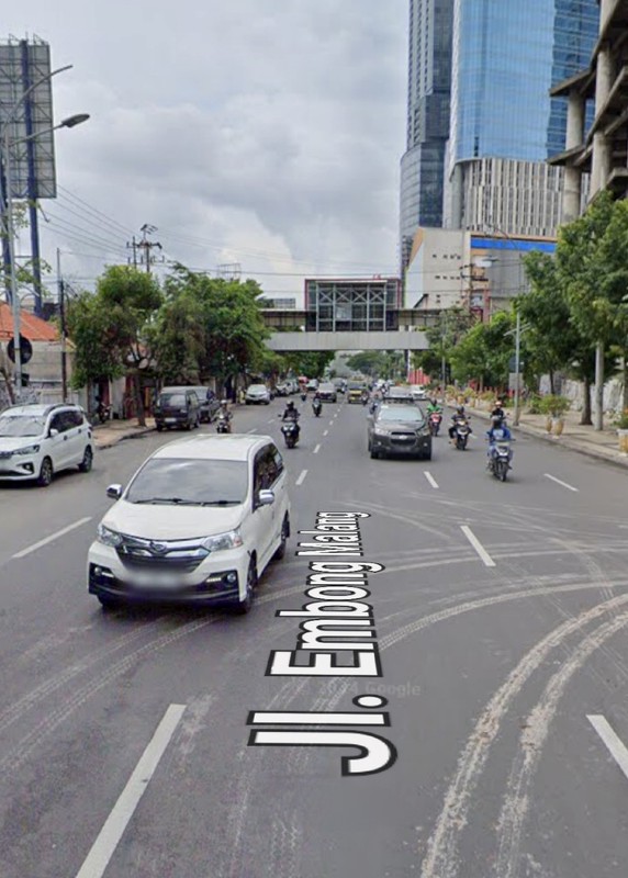 Dijual 1800 M2 Rumah Usaha Nol Jalan Embong Malang Surabaya Pusat Kota - Row Jalan.lebar 6 Mobil Luas - Komersial Area Cocok Buat Segala Usaha - Depan J W Marriot Hotel, Dekat Tunjungan Plaza, Tidar, 