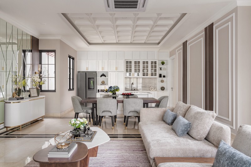 Rumah Hoek dengan Pool berkonsep Classic Harmony di Puri Bintaro Sektor 9