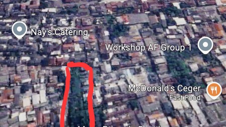 DIJUAL TANAH Strategis LUAS 2760m2 di jl Ceger Raya, Pondok Aren, tangerang Selatan