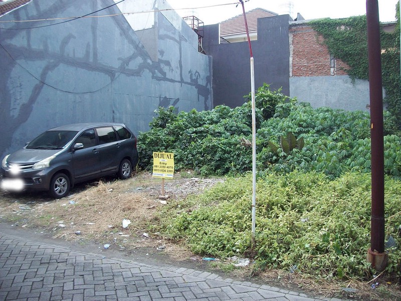Tanah di Mulyosari I Surabaya Timur Jalan depan sudah paving... sudah siap bangun !!!