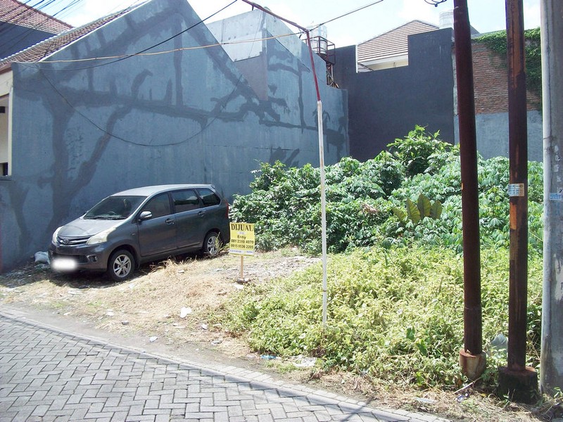 Tanah di Mulyosari I Surabaya Timur Jalan depan sudah paving... sudah siap bangun !!!