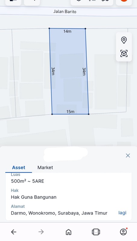 JUAL CEPAT RUMAH JALAN BARITO SURABAYA