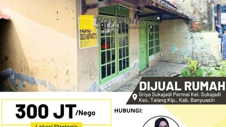 DIJUAL RUMAH FI GRIYA SUKAJADI PERMAI
