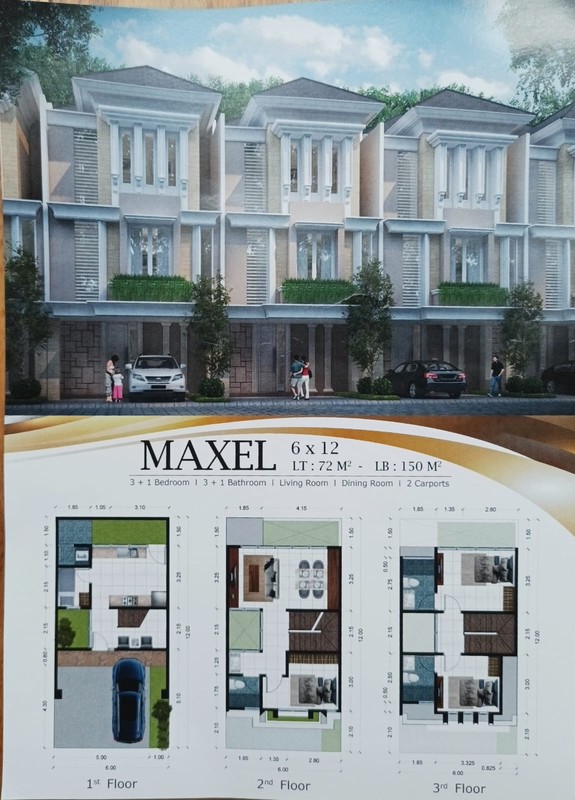 DIJUAL CEPAT RUMAH BARU GRESS NEW TOWNHOUSE 3 LANTAI DHARMAHUSADA INDAH BARAT SURABAYA