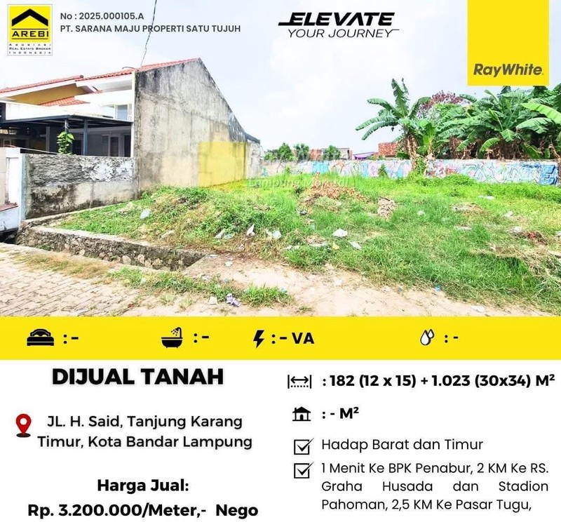 di jual tanah murah gajah mada antasari 