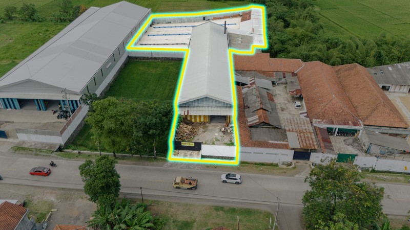 Disewakan Gudang Strategis 3825 Meter Persegi di Purbowangi, Kebumen Akses Jalan Lebar 