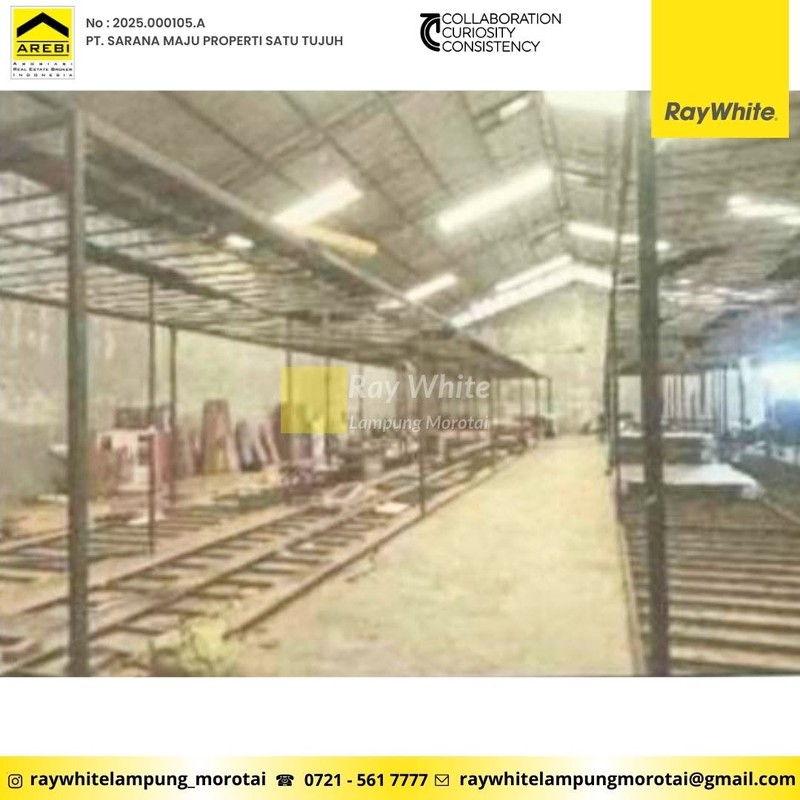 Dijual Gudang Luas di Kedamaian