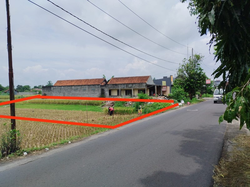 Dijual Tanah Sawah Strategis di Kasihan Bantul Yogyakarta