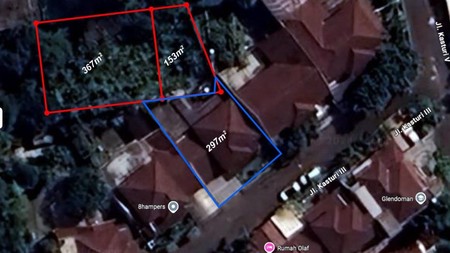 Rumah Tanah Luas 817 m2 Jarang Ada di Kasturi Bintaro