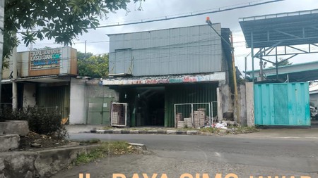 Disewakan 135 m2 Gudang / Ruko Nol Jalan Raya Surabaya Barat - Simojawar - Sukomanunggal - Ruko 2 Lantai Surabaya Barat - Akses Kontainer 40 Feet Dekat Banyu Urip, Akses Tol