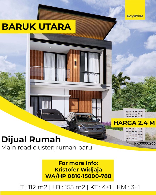 Dijual Rumah Baruk Utara Surabaya Timur Main Road