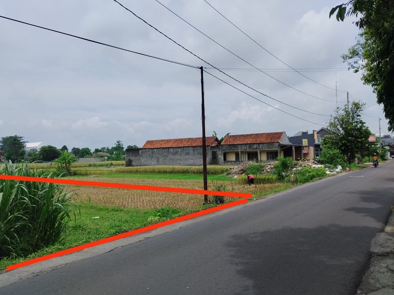 Dijual Tanah Sawah Cocok Untuk Pertanian Lokasi Tirtonirmolo ,Kasihan Bantul 