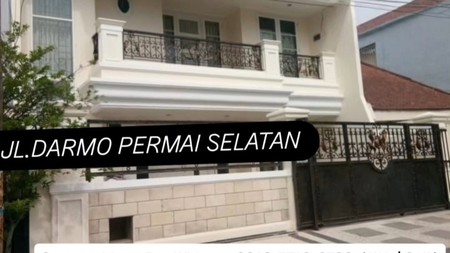MURAH LUAS Dijual Rumah Darmo Permai Selatan - Modern 2 Lantai Full Furnished Dekat Madame Chang, Hr.muhammad, Hotel Vasa , Akses Tol Satelit, Pasar Puncak Permai, Pakuwon Mall
