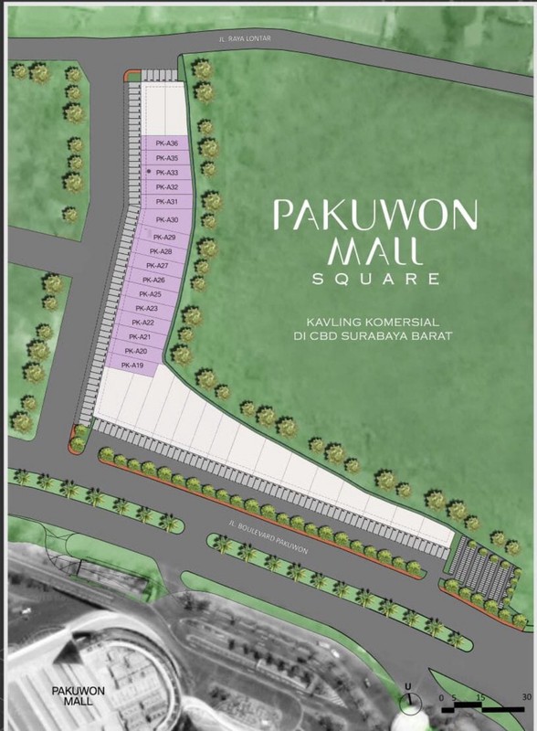 Dijual Tanah di Pakuwon Square surabaya barat