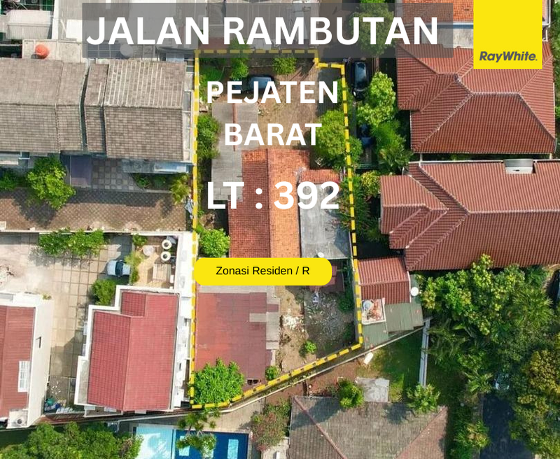 Rare Listing! Lahan 392 Sqm, Pejaten Barat - Ideal Untuk Kos atau Cluster!