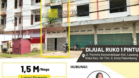 DIJUAL RUKO 1 PINTU DITENGAH KOTA