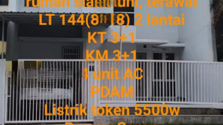 Disewakan Rumah Siap huni 2 lantai di Perumahan Pondok Tjandra cluster Jasmine Park