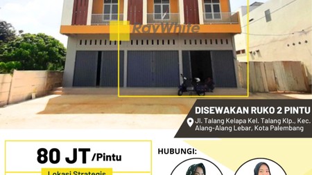 DIJUAL RUKO 2 PINTU 