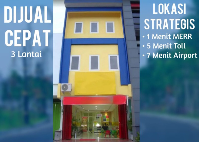 MURAH Rp.1 Milyaran Dijual Ruko Rungkut Asri Utara - Kali Rungkut Surabaya Timur - Modern 3 Lantai Cocok Buat Segala Usaha Kursus, Kantor, Salon, Apotek, Dll