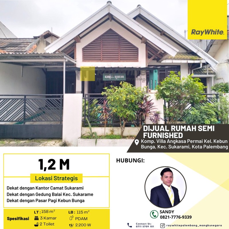 rumah jual full furnise palembang 