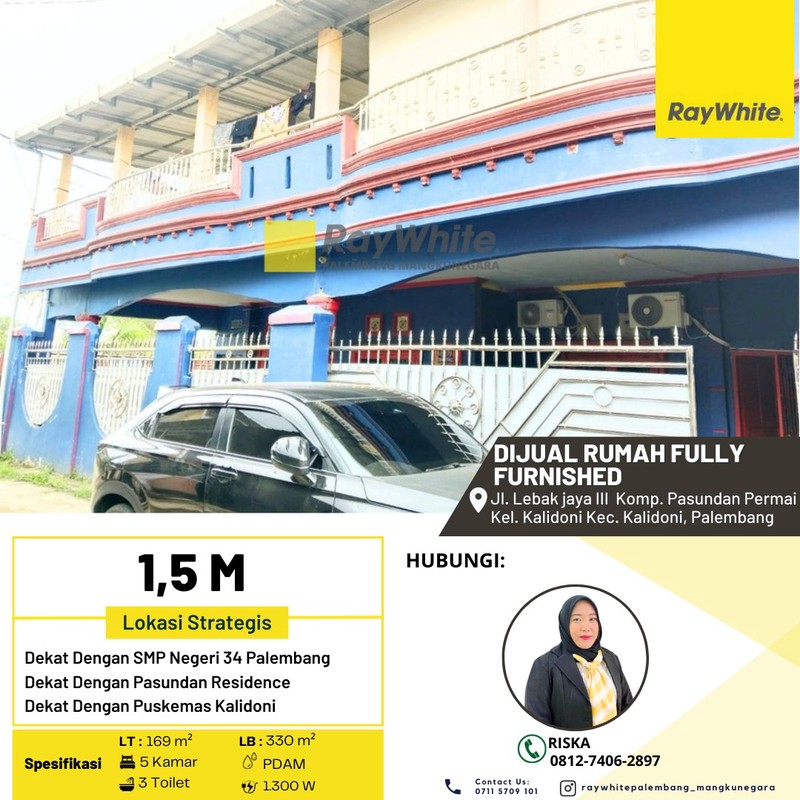 rumah jual palembang full furnise 