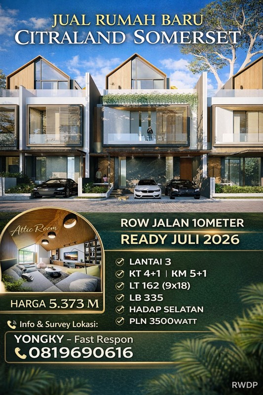 Dijual Rumah Pakuwon Indah furnished dekat pakuwan mall
