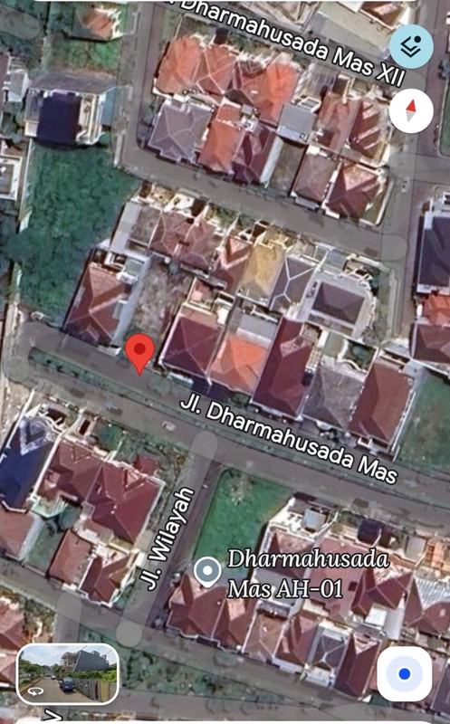 KAVLING SIAP BANGUN , LOKASI JALAN DOBEL WAY DI PERUMAHAN DHARMAHUSADA MAS