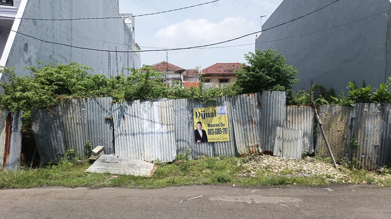 KAVLING SIAP BANGUN , LOKASI JALAN DOBEL WAY DI PERUMAHAN DHARMAHUSADA MAS