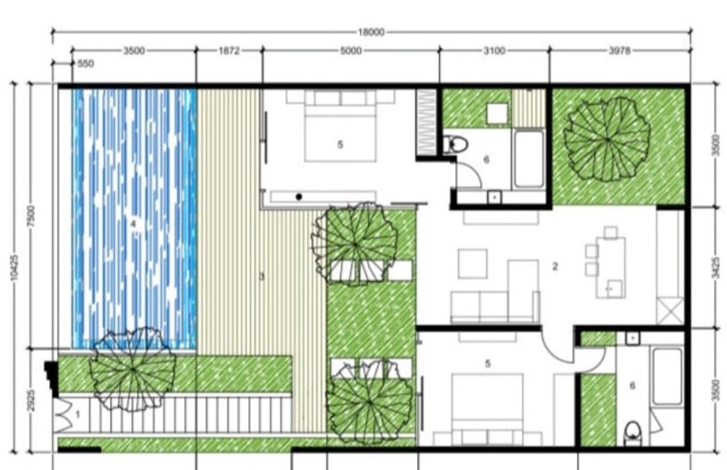 Hideaway Villas, Uluwatu, Bali. fully furnished.