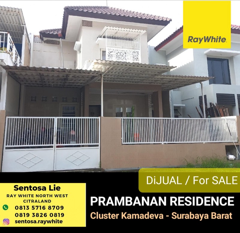 Dijual Rumah The Prambanan Residence Cluster Kamadeva Modern 2 Lantai Dekat Citraland, Pakuwon Mall, Binus, SGS, PTC,  Supermall
