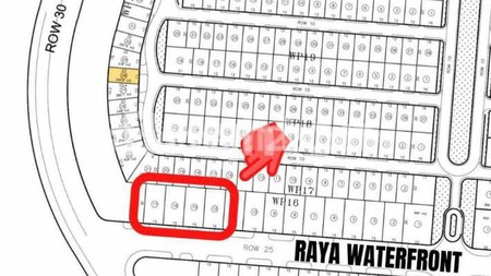 DIJUAL 4 KAVLING JEJER WATERFRONT CITRALAND SURABAYA BARAT