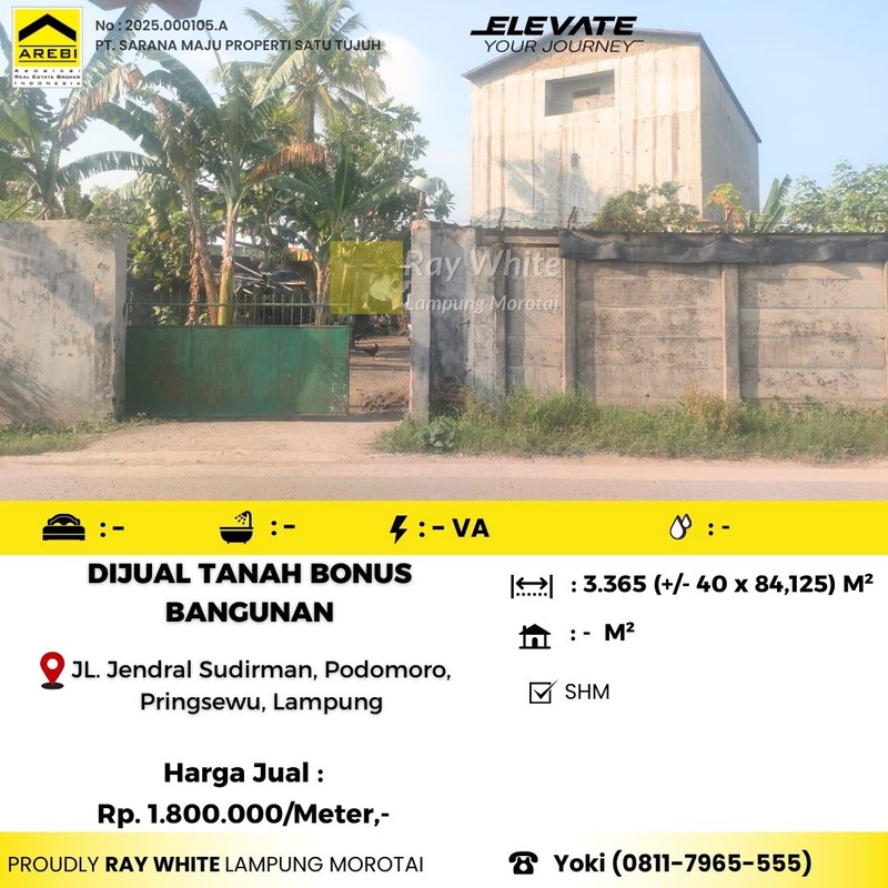 tanah dan bangunan murah pringsewu