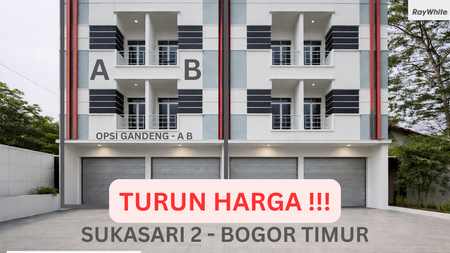 Ruko Gandeng Sukasari Bogor Timur Turun Harga