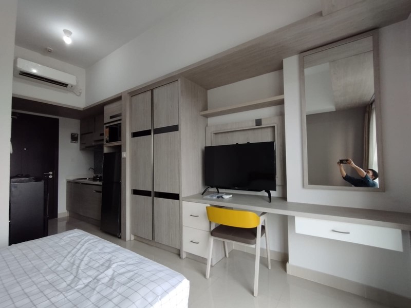 disewa apartemen casa de parco magnolia tower bsd city furnish type studio tinggal bawa koper siap huni